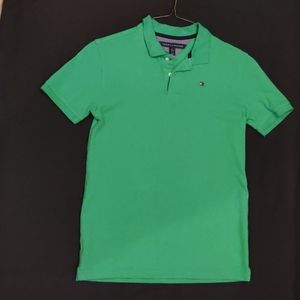 Boys Tommy Hilfiger Green Polo